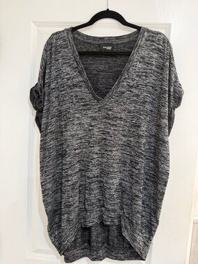 Wilfred Free Charcoal Heather V-Neck Tunic